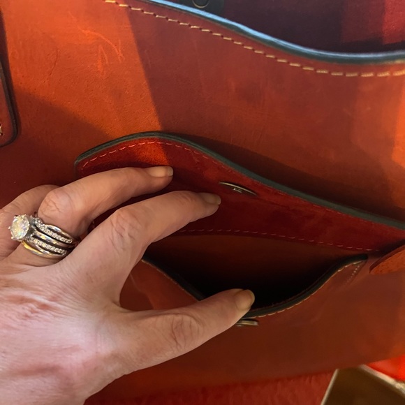 Ladybuq Alicia shoulder bag in the Large size and color Red - Picture 6 of 16